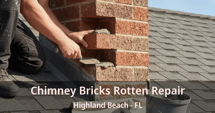 Chimney Bricks Rotten Repair Highland Beach - FL