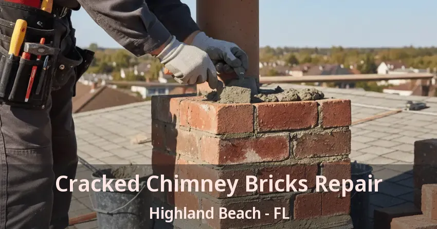 Cracked Chimney Bricks Repair Highland Beach - FL