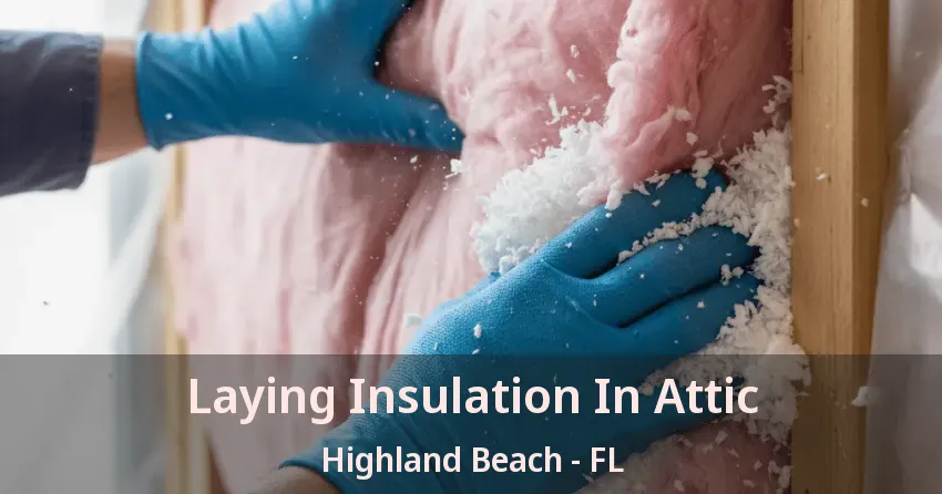 Laying Insulation In Attic Highland Beach - FL